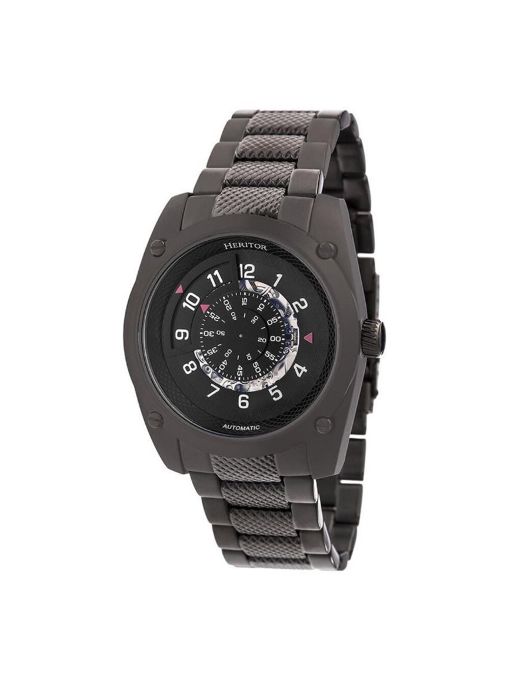 NWT Heritor Daniels Automatic Black Dial Men's Watch
